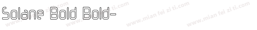 Solane Bold Bold字体转换